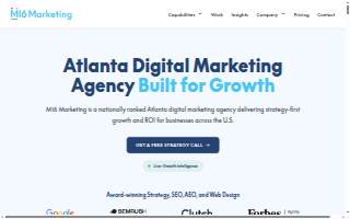 M16 Marketing - Atlanta Web Design and SEO Company website