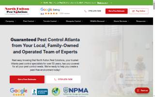 North Fulton Pest Solutions website