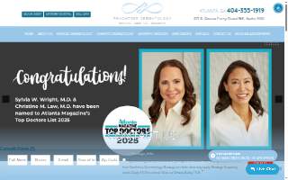 Peachtree Dermatology Associates website