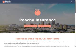 Peachy Insurance: Allstate Insurance Agency website