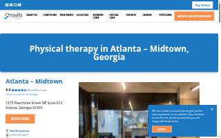 Results Physiotherapy Atlanta, Georgia - Midtown website
