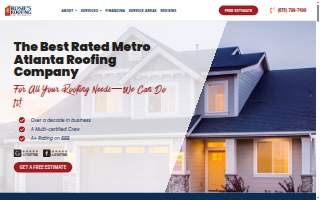 Rosie's Roofing and Restoration website