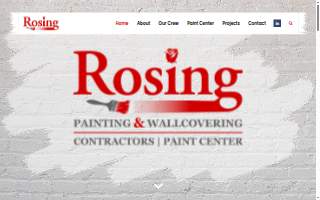 Rosing Painting & Wallcovering Contractors / Rosing Paint Center website