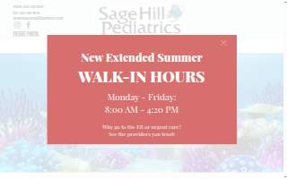 Sage Hill Pediatrics of Atlanta website