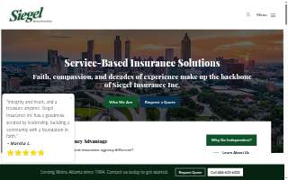 Siegel Insurance of Atlanta website