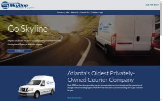 Skyline Courier & Logistics of Atlanta website