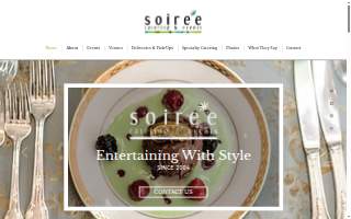 Soiree Catering and Events website