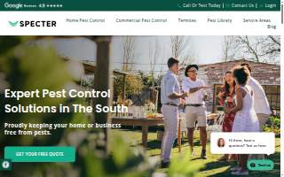 Specter Pest Control of Atlanta website