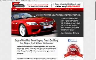 Superb Windshield Repair of Atlanta website