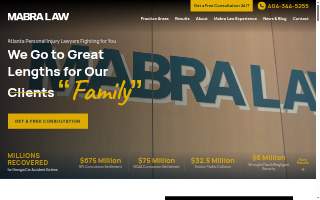 The Mabra Law Firm website