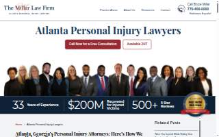 The Millar Law Firm website