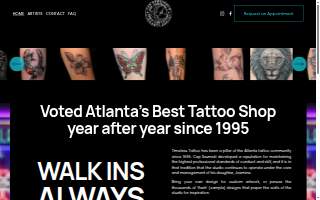 Timeless Tattoo, Inc. of Atlanta website