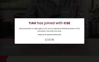 YAH Agency website