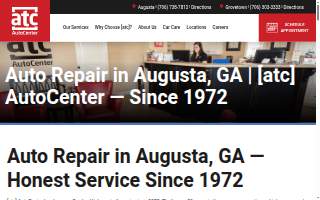 atc Auto Center of Augusta website