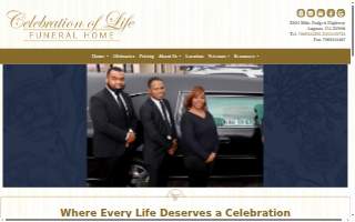 Celebration of life funeral home website