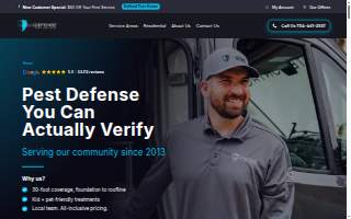 ClearDefense Pest Control of Augusta website