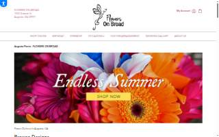 Flowers on Broad website