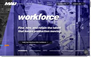 MAU Workforce Solutions of Augusta website