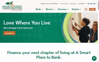 Peach State Federal Credit Union website