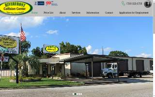 Riverfront Collision Center website