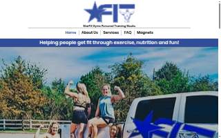 StarFit Gyms Personal Training Studio website