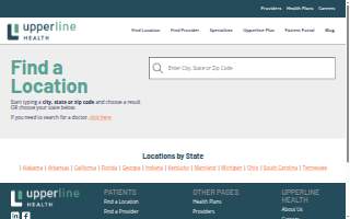 Upperline Health Augusta website