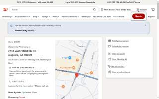 Walgreens of Augusta website