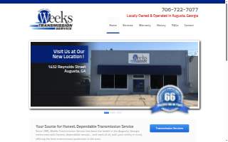Weeks Transmission Service of Augusta website