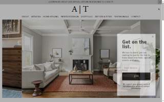 AT Home Staging & Interiors website