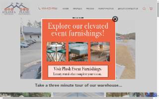 Atlanta Party Rentals website