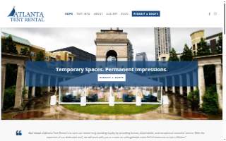 Atlanta Tent Rental website