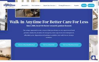 Atlanta Urgent Care at Druid HIlls website