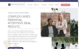 Barnhart Family Law website