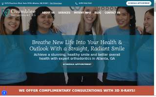 Chamblee Orthodontics website