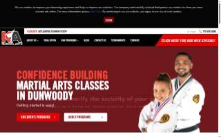 Karate Atlanta Dunwoody website