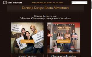Time to Escape - Atlanta Escape Room (Brookhaven) website