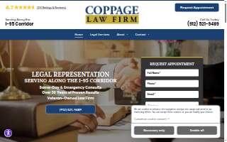 Coppage Law Firm website