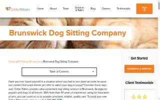 Critter Sitters, Inc. of Brunswick website