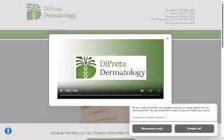 DiPreta Dermatology website