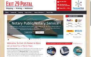 Exit 29 Postal and More, a Package Hub Business Center website