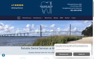 Golden Isles Dental Associates website