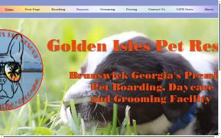 Golden Isles Pet Resort website
