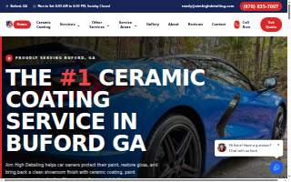 Aim High Detailing website