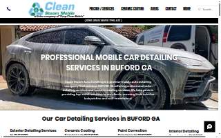 Clean Steam Mobile of Buford website