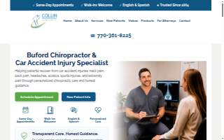 Collin Chiropractic website