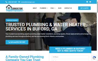 Cornerstone Plumbing & Mechanical LLC website