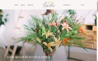 Davis Signature Events & Design website