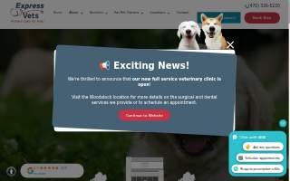 Express Vets Buford website