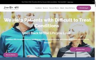 Hamilton Mill Acupuncture and Wellness website