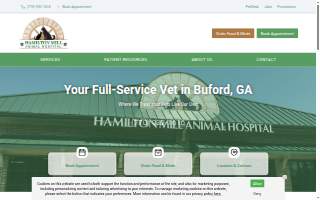 Hamilton Mill Animal Hospital website